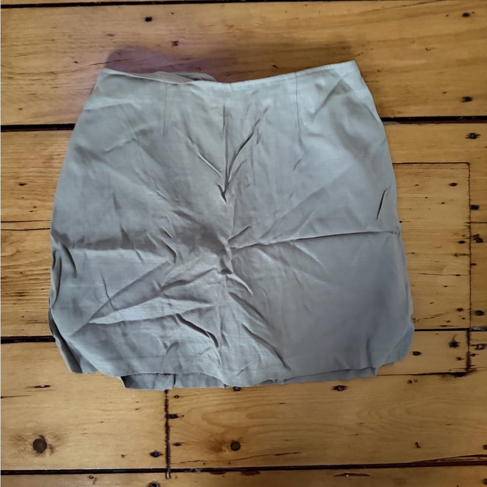 Fashion Bug Light Gray Tan Mini Skort